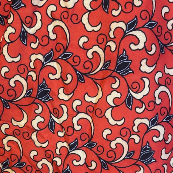 NWOT-SHEIN Red and Purple Paisley Maxi Dress - Picture 8 of 9